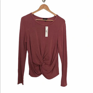 ANTHROPOLOGIE DREW Long Sleeve Front Twist…
